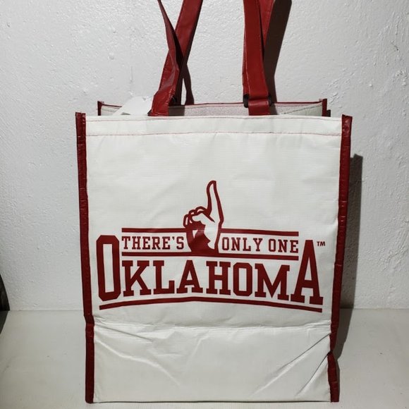 2 Oklahoma Sooners Insulated Grocery Tote NEW - Picture 3 of 5